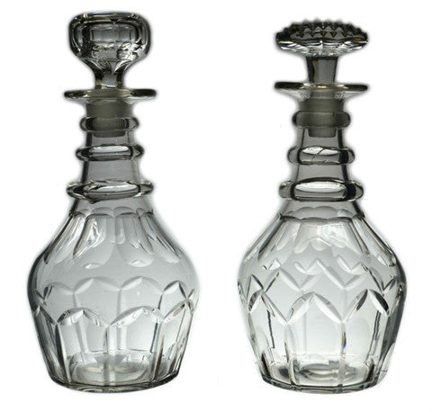 Antique Georgian glass decanters