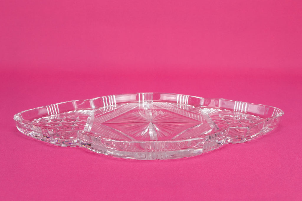 Glass dressing table tray