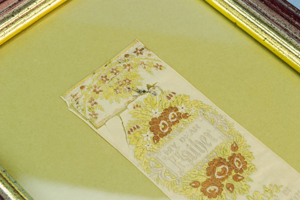 Framed silk bookmark