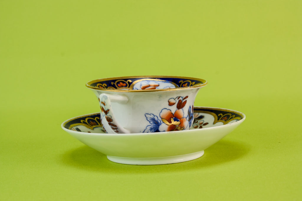 Floral teacup & saucer
