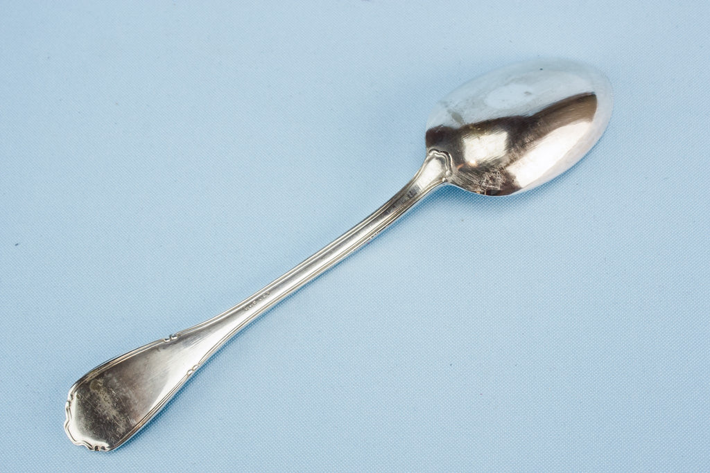 10 silver plated metal spoons