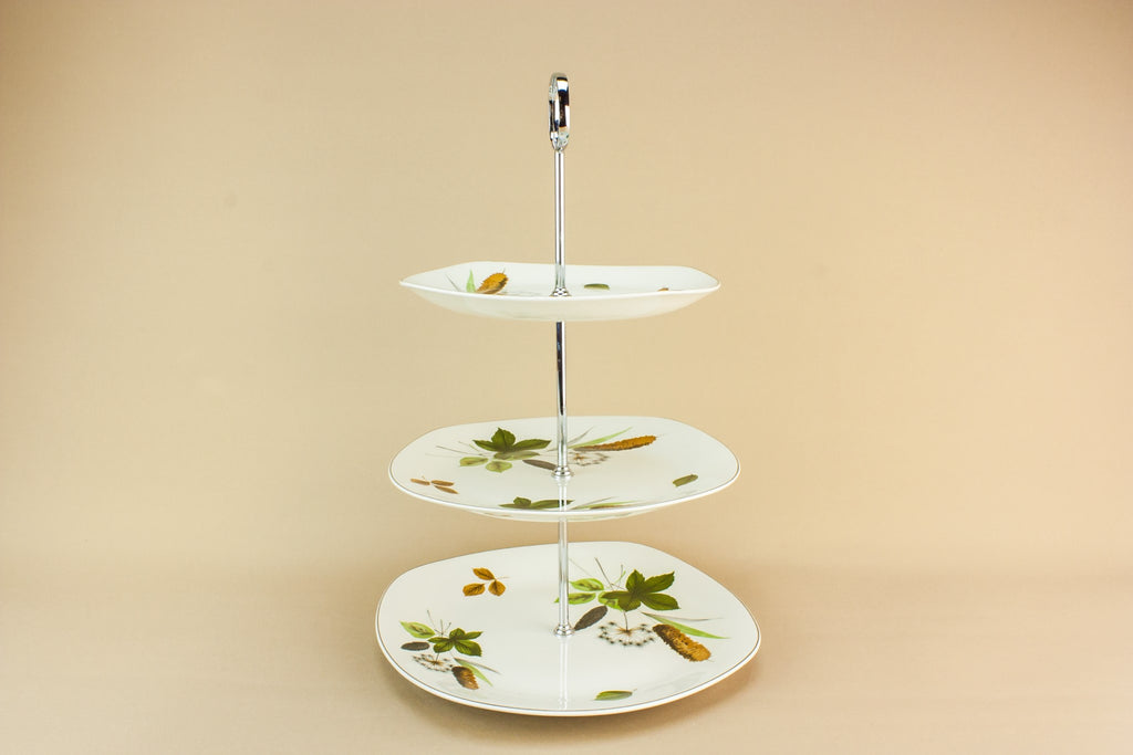 Midwinter pottery cake stand