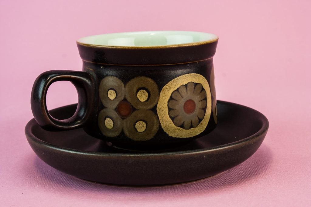 Pottery coffee set for five