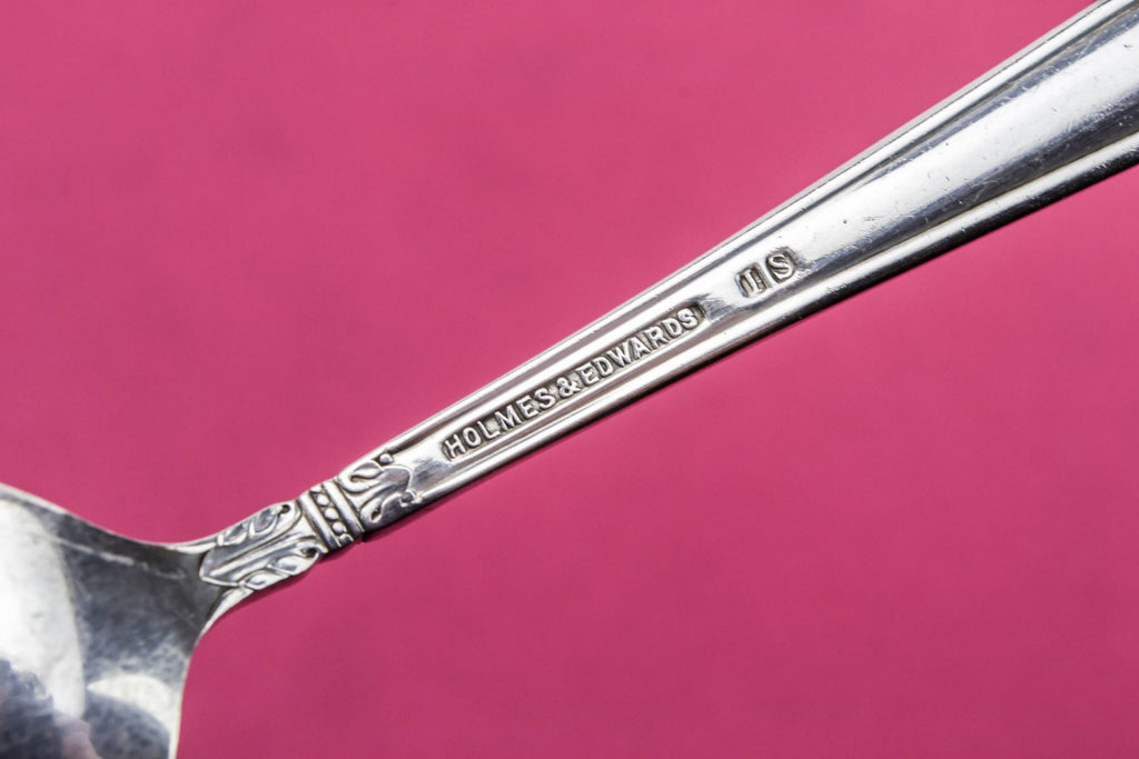 Silver plated serving spoon