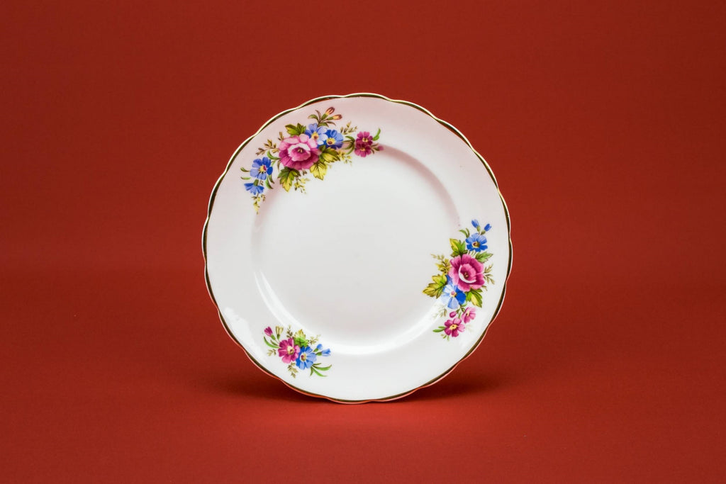 6 floral cake plates