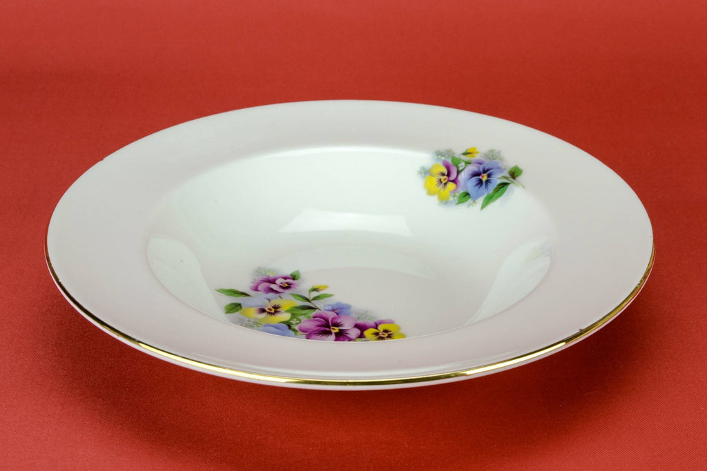 6 floral dinner plates