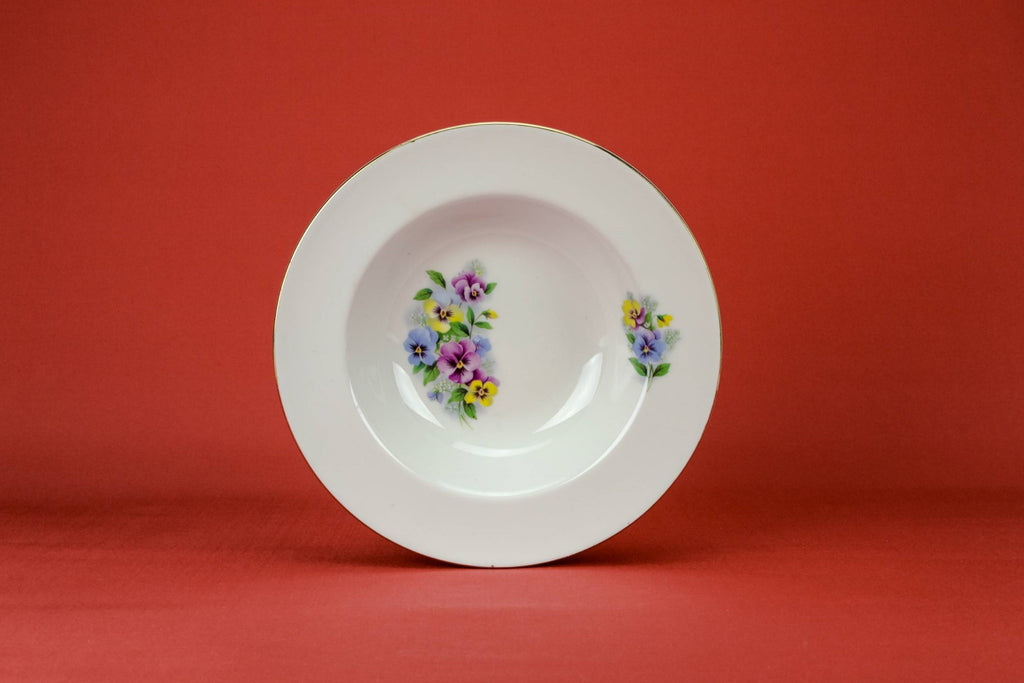6 floral dinner plates
