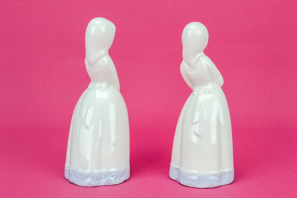 2 porcelain girl figures