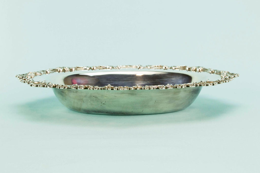 Silver plated serving bowl, circa 1900