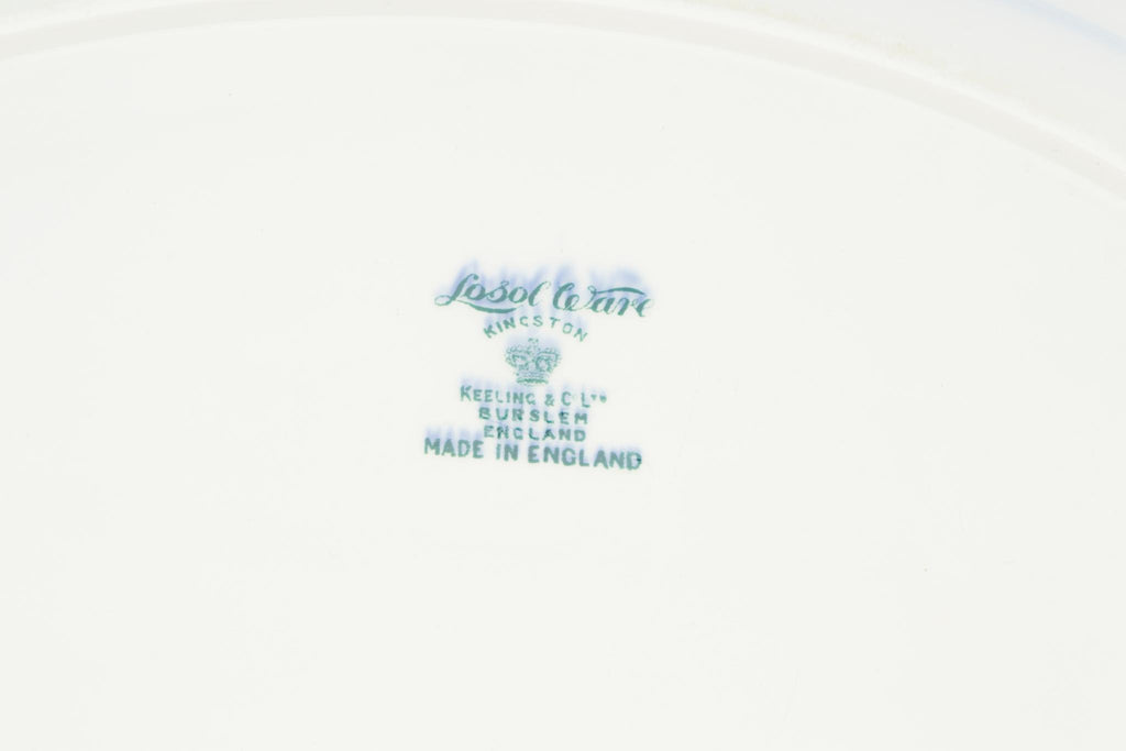 Blue and white Large serving platter, English 1920s