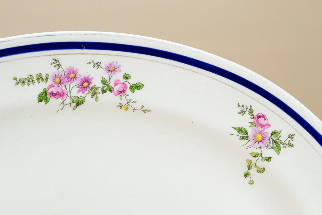 Floral Design Platter, English Circa 1930