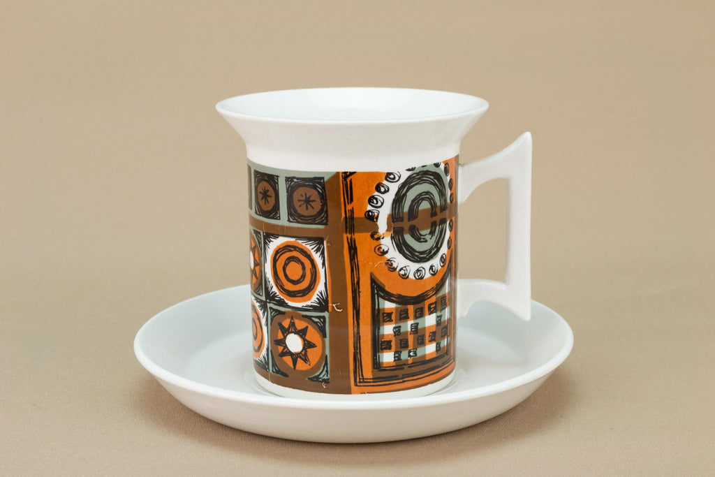 Coffee Cup and Saucer by Portmeirion, English 1960s