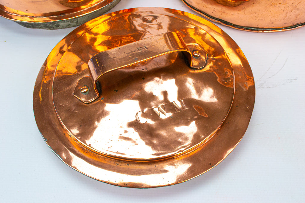 Victorian Copper Steamer Pan Antique 19th Century