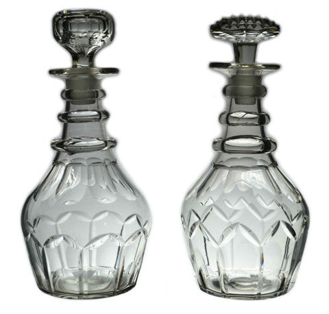 Antique Georgian glass decanters