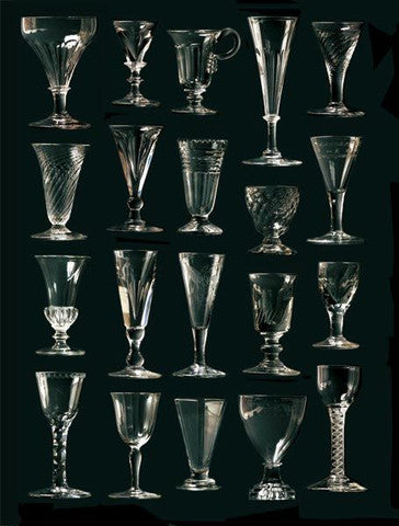 Antique English wine glasses