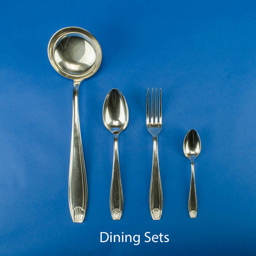 Art Deco silver cutlery set