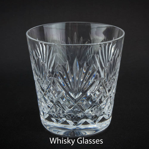 Cut glass whisky tumbler