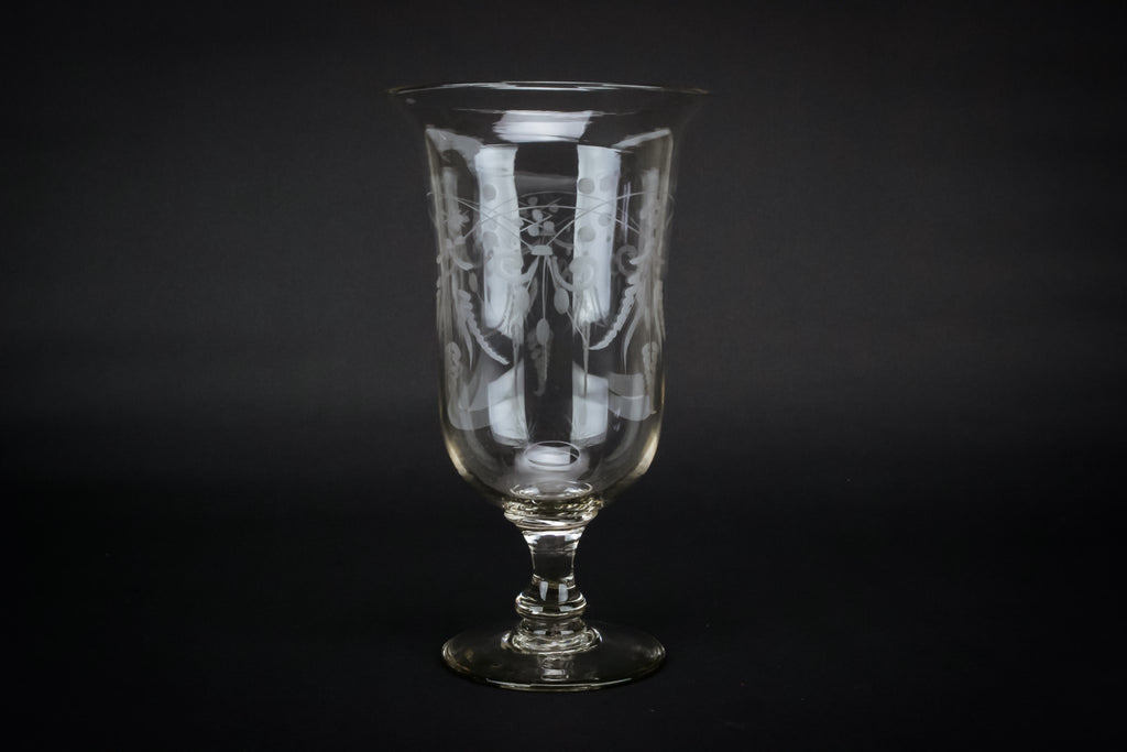Glass serving bowl