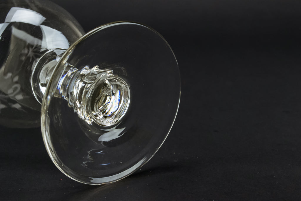Glass serving bowl