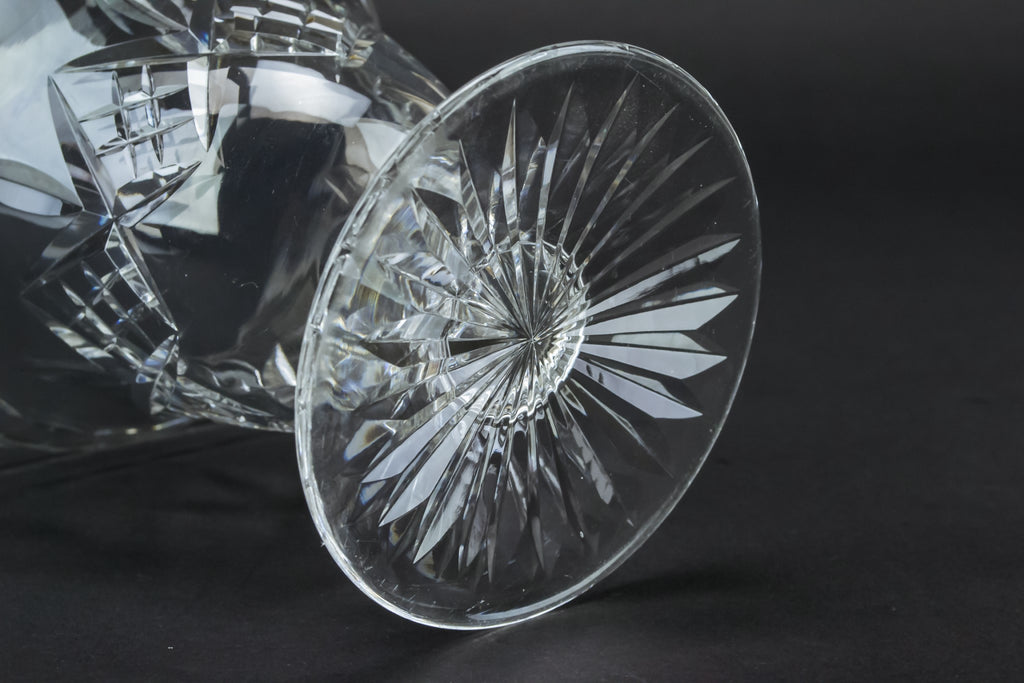 Cut glass flower vase