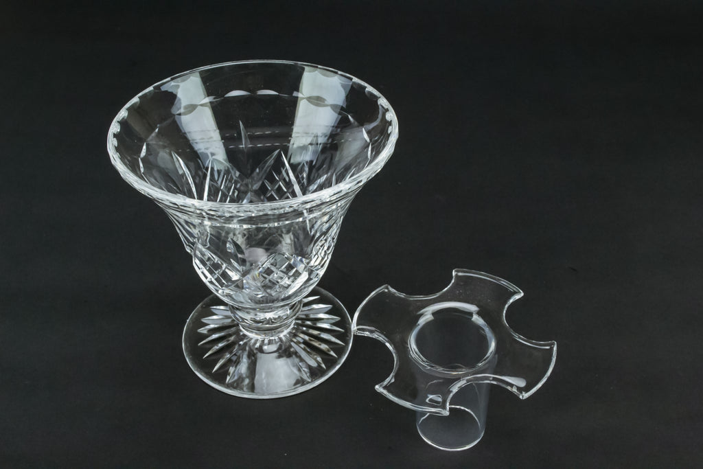 Cut glass flower vase