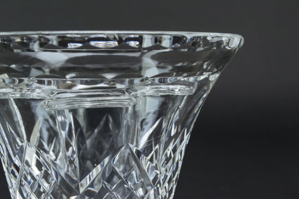 Cut glass flower vase