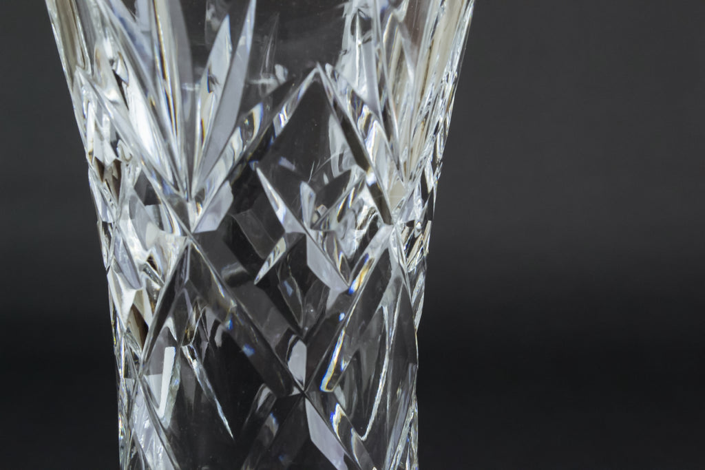 2 Webb Corbett crystal vases