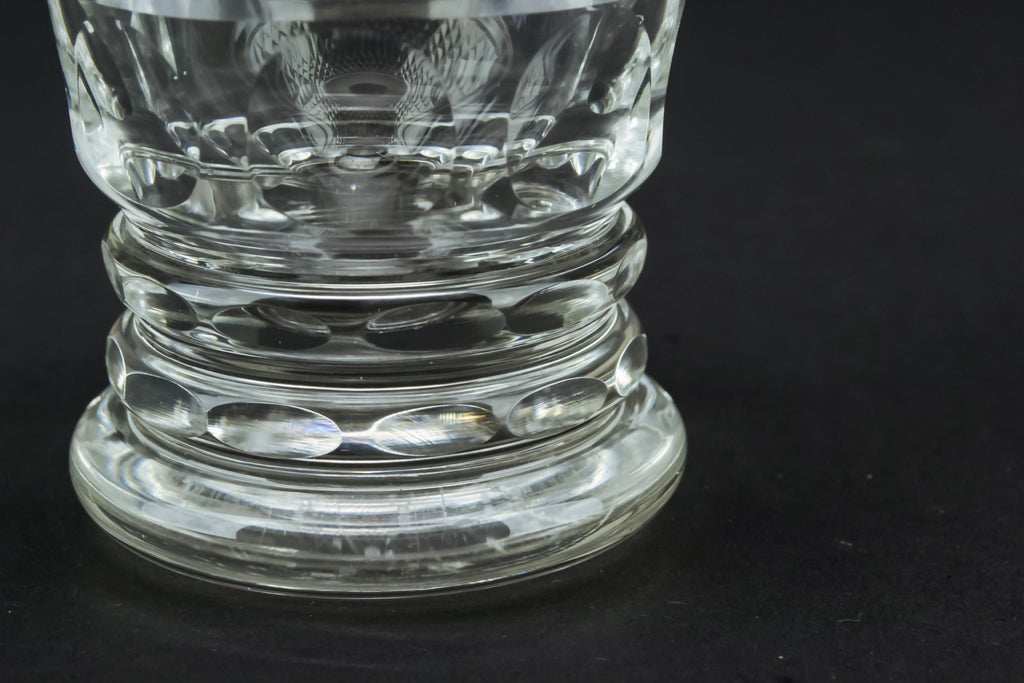 Cut glass condiment bowl