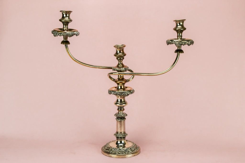 2 large candelabras