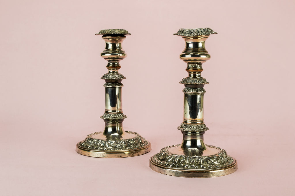 2 large candelabras