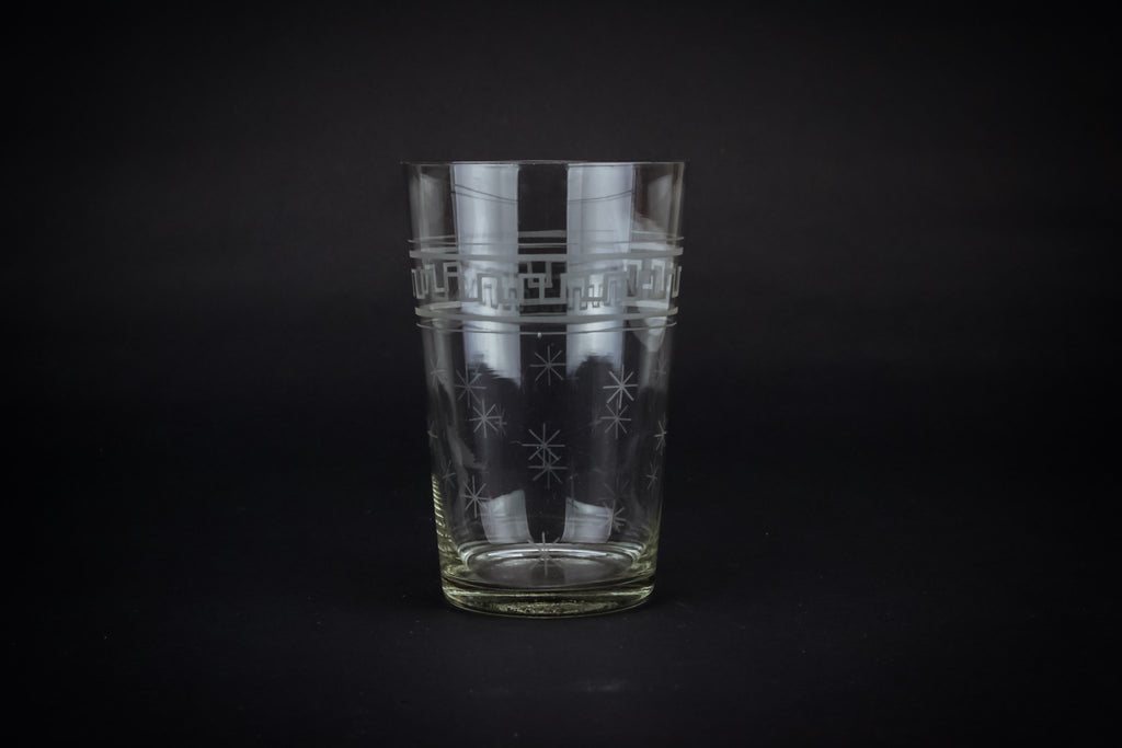Star engraved cocktail glass