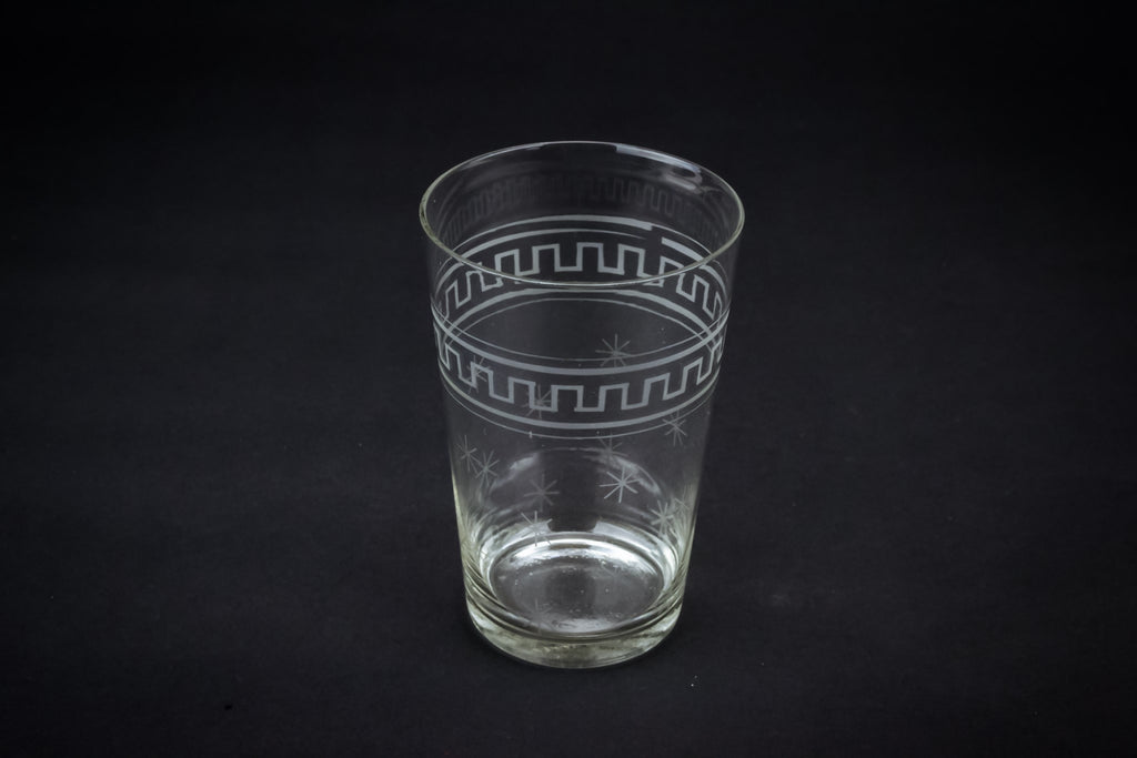 Star engraved cocktail glass