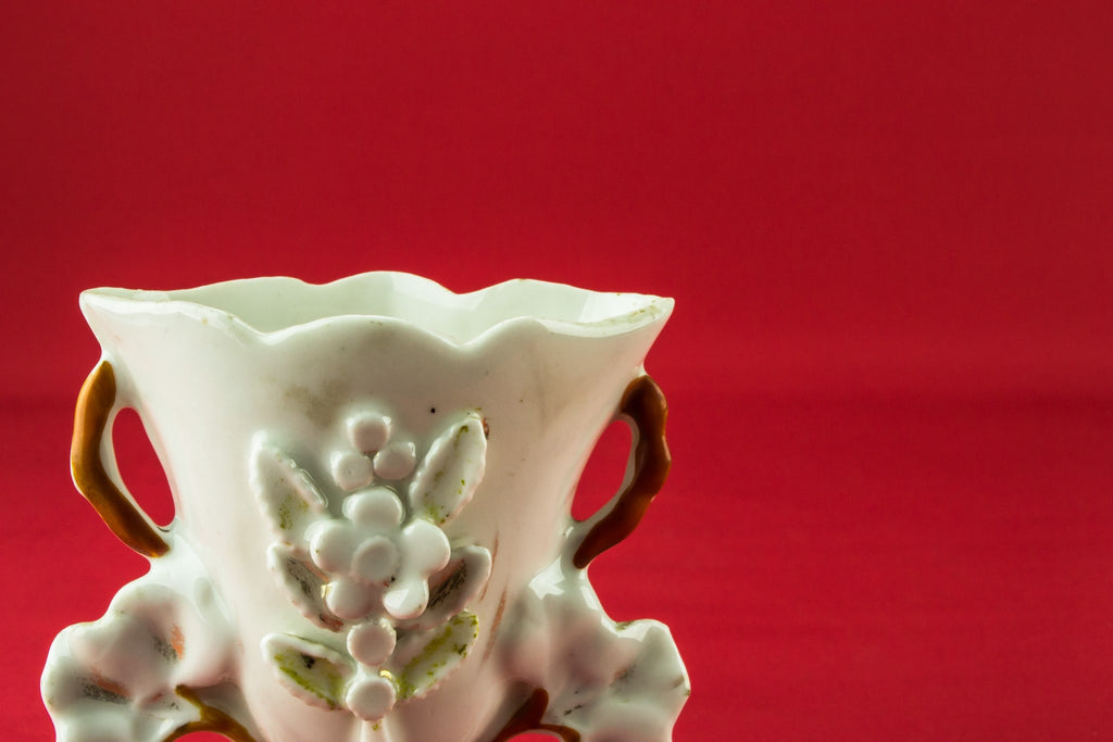 Small flat flower vase