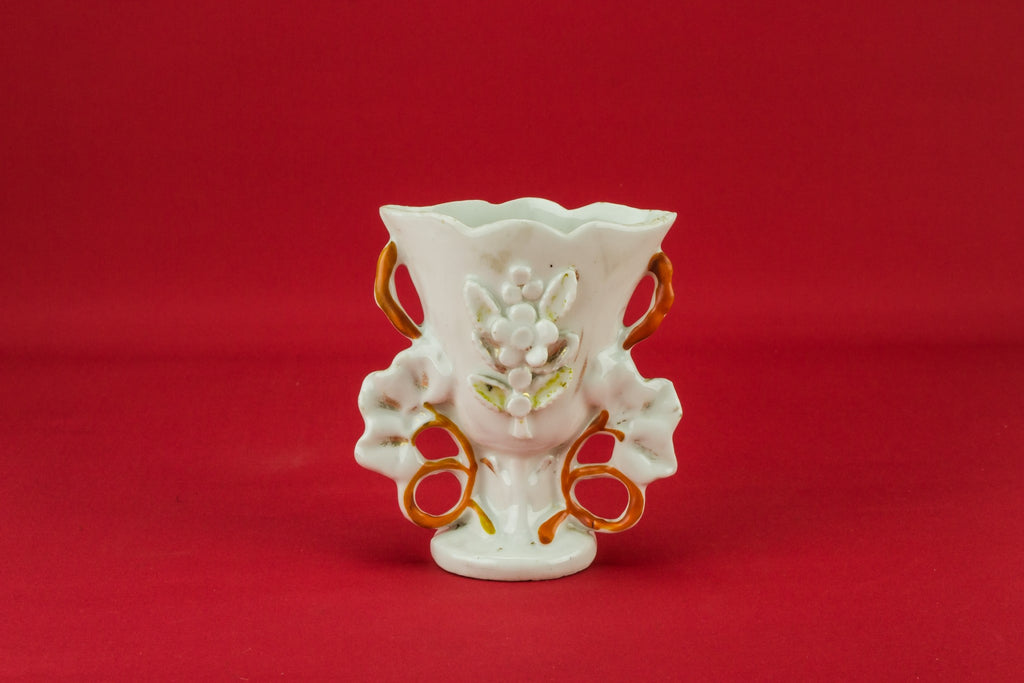 Small flat flower vase