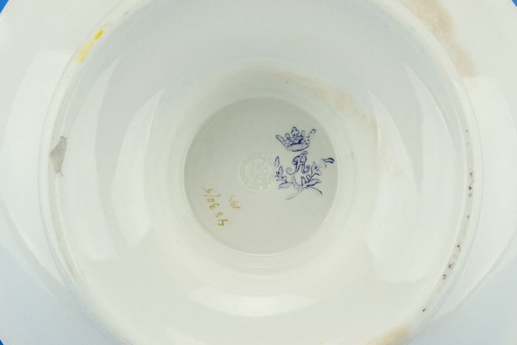 Cake serving tazza in blue