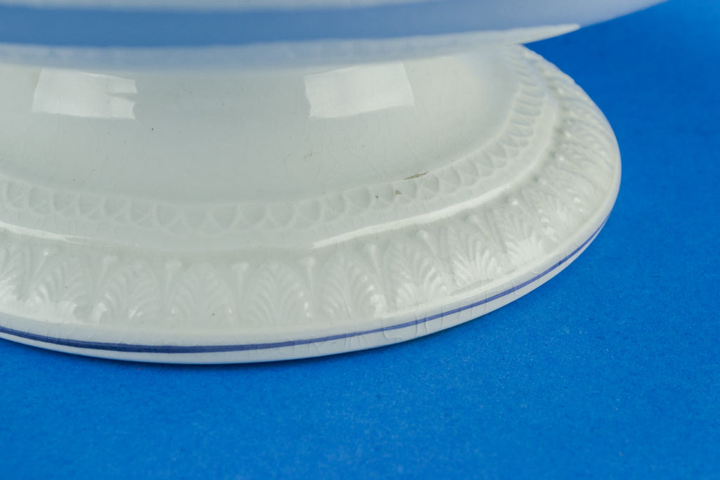 Cake serving tazza in blue