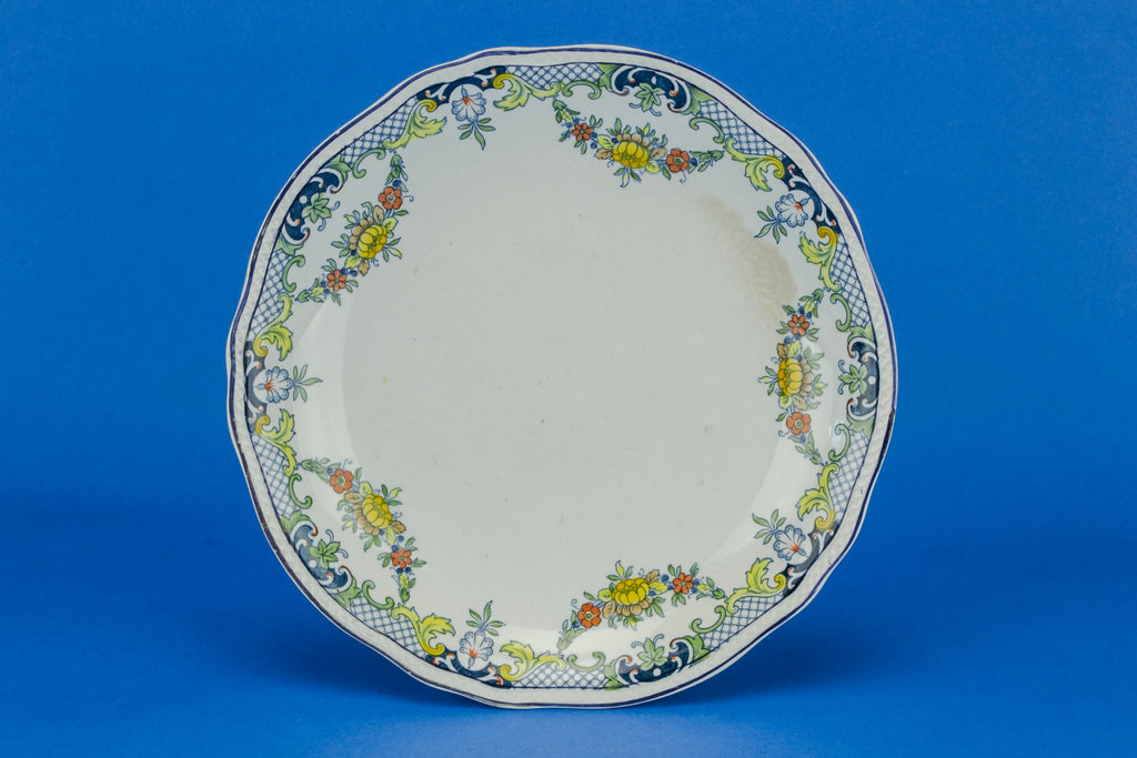 Cake serving tazza in blue