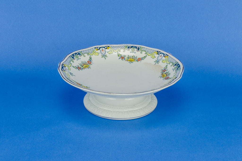 Cake serving tazza in blue