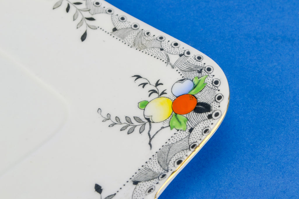 Art Deco cake serving plate