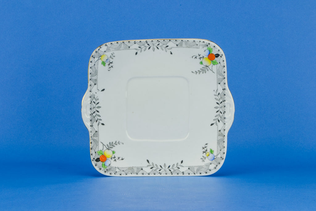 Art Deco cake serving plate