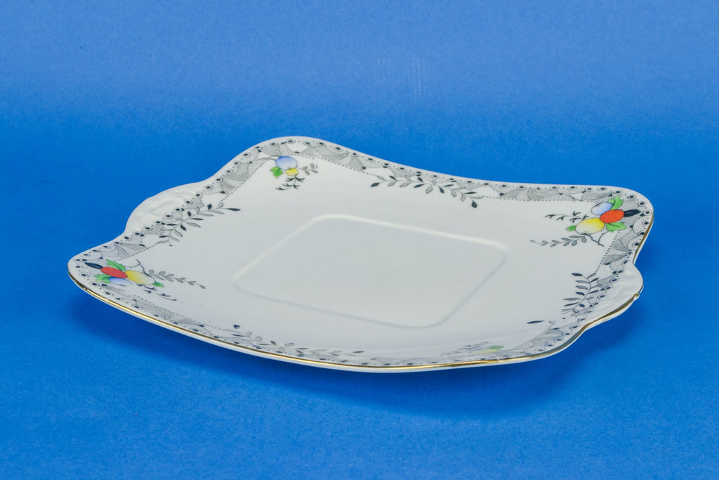Art Deco cake serving plate