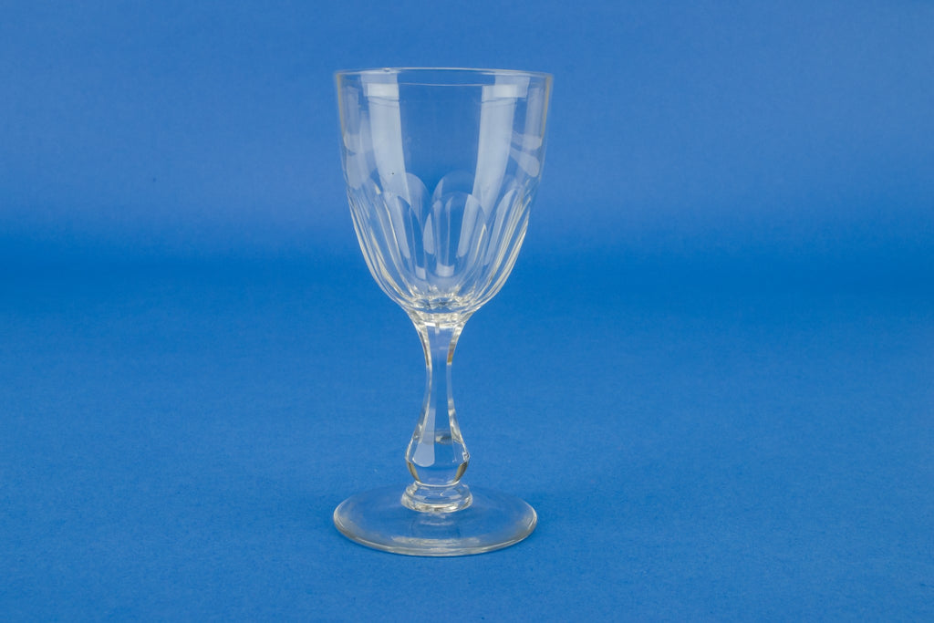 Panel cut dessert wine glass