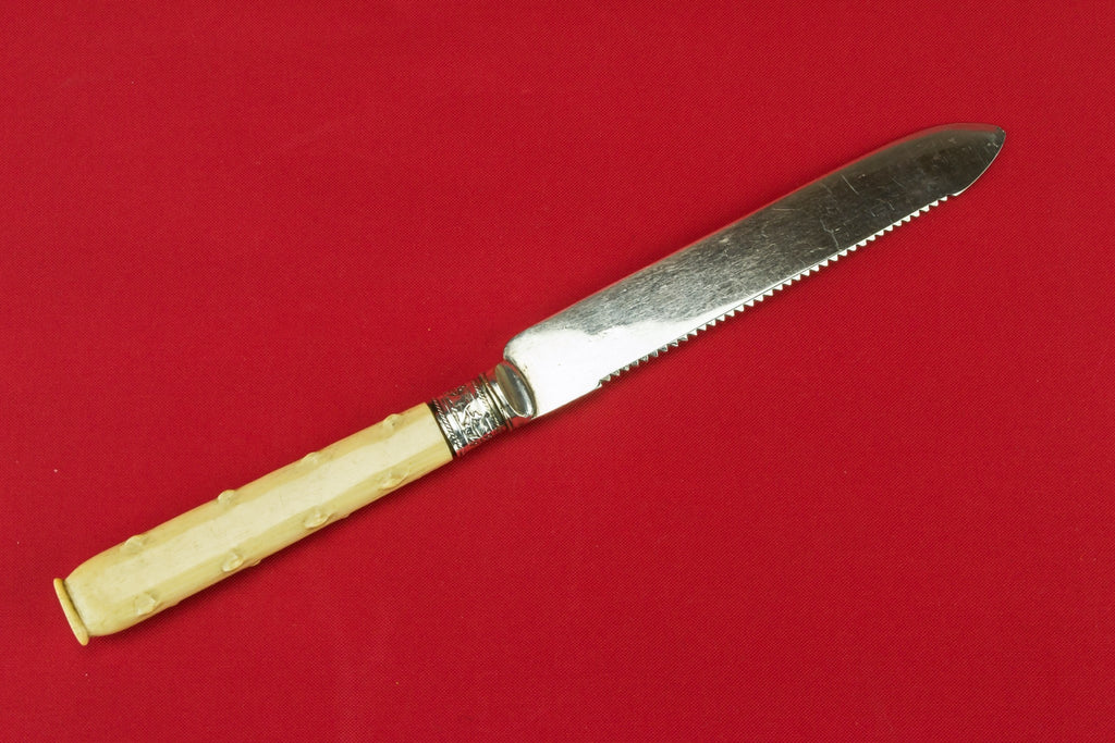 Silver plated bread knife