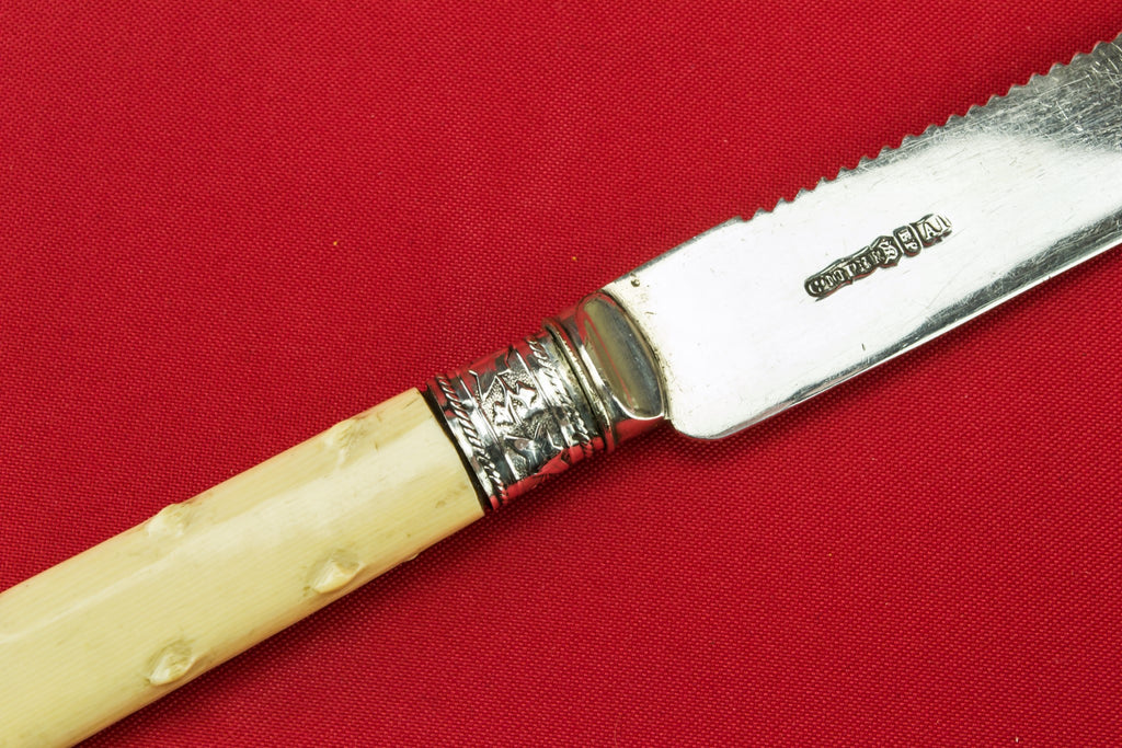 Silver plated bread knife