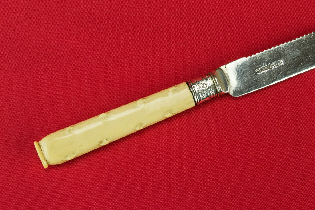 Silver plated bread knife