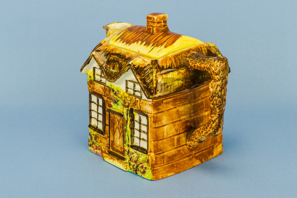Thatched cottage teapot