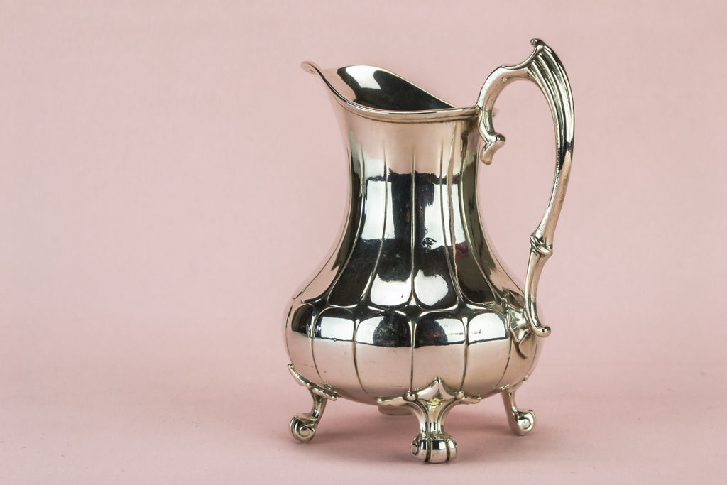 Pear shaped silver tea set