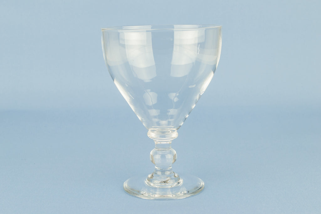 Large glass wine rummer