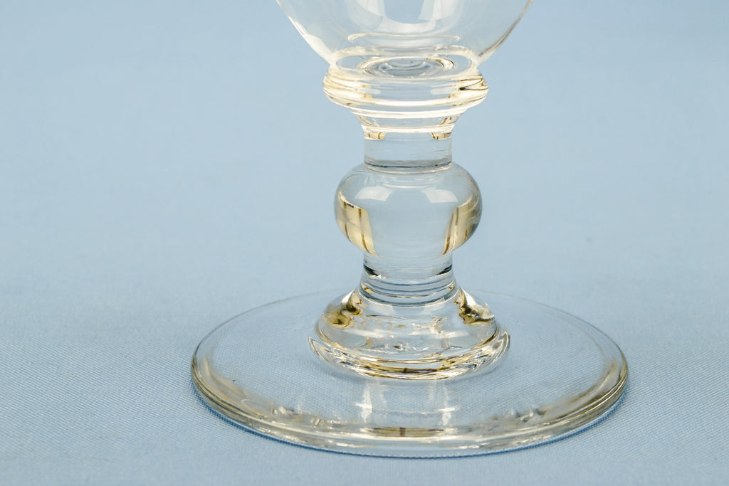 Large glass wine rummer