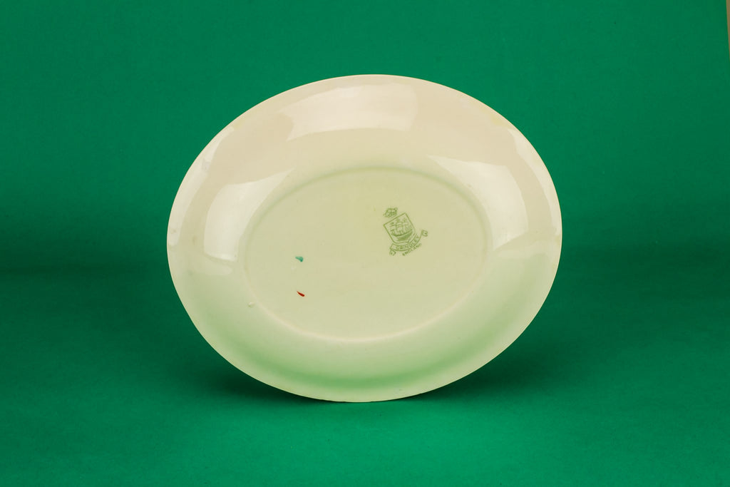 Small green serving platter
